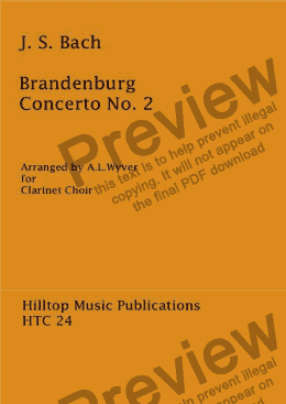 page one of Brandenberg Concerto No. 2