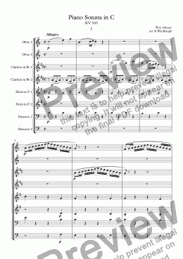page one of Piano Sonata in C