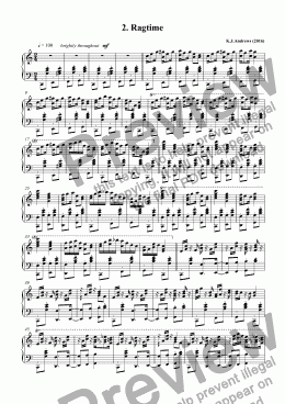 page one of 8 Pieces: 2. Ragtime