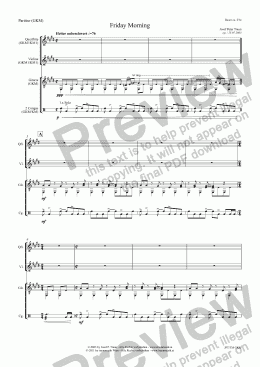 page one of Friday Morning (GKM/Score & Parts)