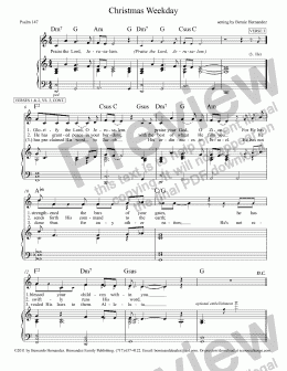 page one of Responsorial Psalm - Christmas Weekday (Friday, with Recording)