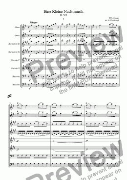 page one of Eine Kleine Nachtmusik