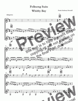 page one of Folksong Suite