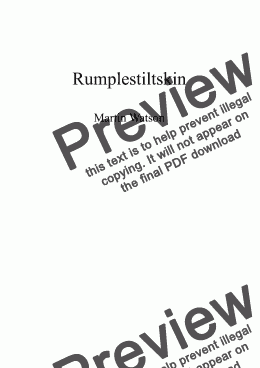 page one of Rumplestiltskin A Comedic Play with Music