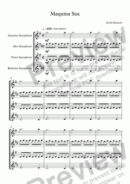 page one of Maquina Sax