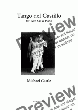 page one of Tango del Castillo (Alto Sax & Piano)