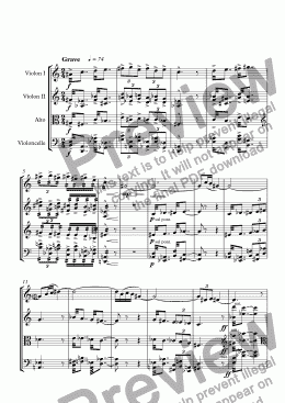 page one of Bagatelles pour quatuor à cordes