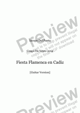 page one of Fiesta Flamenca en Cadiz