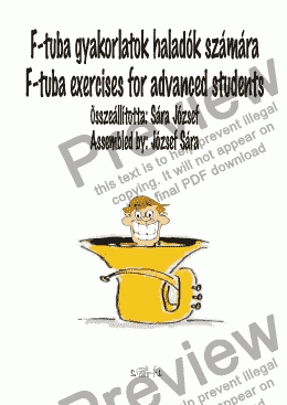 page one of F-tuba gyakorlatok haladók számára/F-tuba exercises for advenced students
