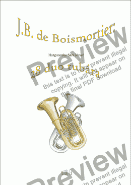 page one of Boismortier 28 duo