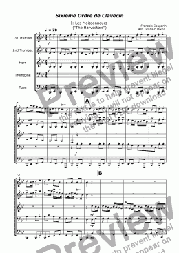 page one of Couperin Suite