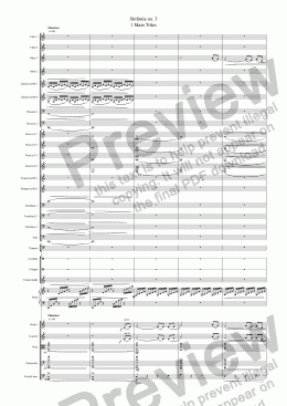 page one of Sinfonia no 3