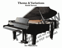 page one of Theme & Variations for Pianoforte