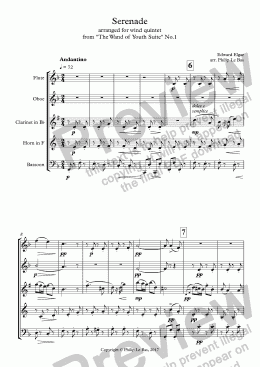 page one of Serenade (Wand of Youth Mini-Suite No.2)