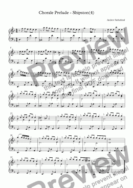 page one of Chorale Prelude - Shipston(4)
