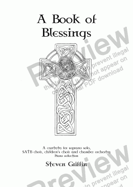 page one of A Book of Blessings (VOCAL SCORE)