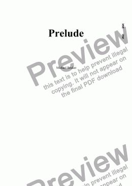 page one of Prelude