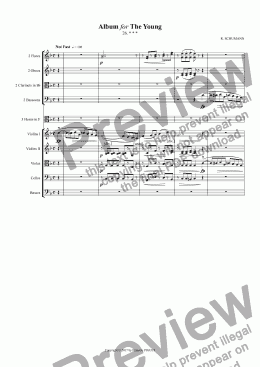 page one of SCHUMANN: Album for The Young / 26. * * *