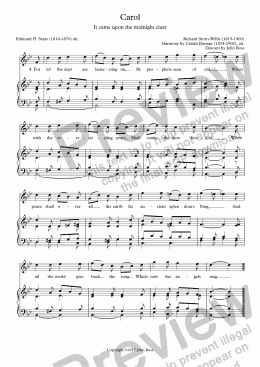 page one of Carol (It came upon the midnight clear) - Descant
