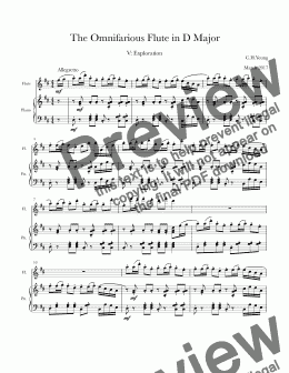 page one of The Omnifarious Flute in D Major
