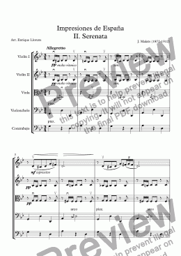 page one of Malats - Serenata Española