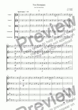 page one of Two Hornpipes