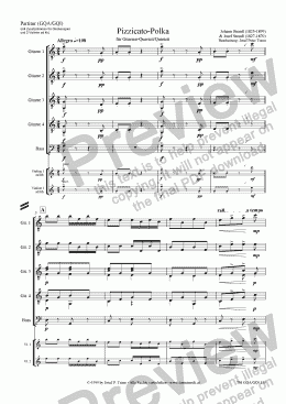 page one of Pizzicato-Polka (GQA-GQI/Score & Parts)