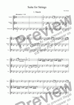 page one of Suite for Strings