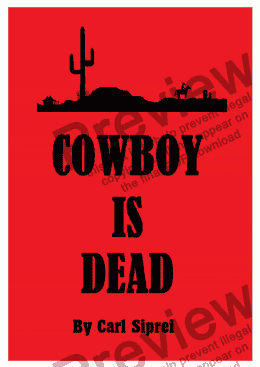 page one of Cowboy is Dead