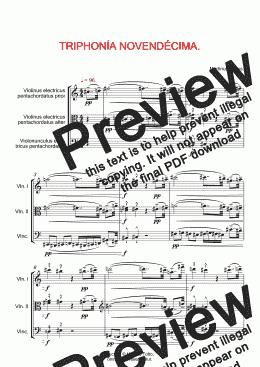 page one of TRIPHONÍA NOVENDÉCIMA pro violíno, vióla et violonúnculo