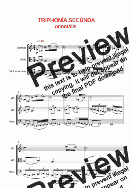 page one of TRIPHONÍA SECÚNDA orientális pro violíno, vióla et violonúnculo