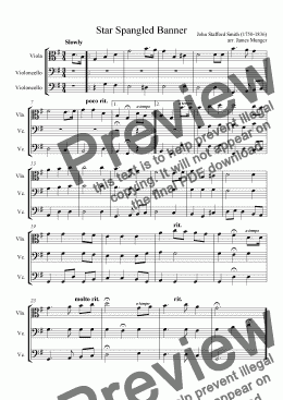 page one of Star Spangled Banner (Low Trio)