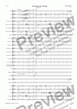 page one of Be Thou My Vision - Orchestra 