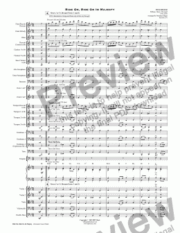 page one of Ride On, Ride On In Majesty - Orchestra/Concert Band