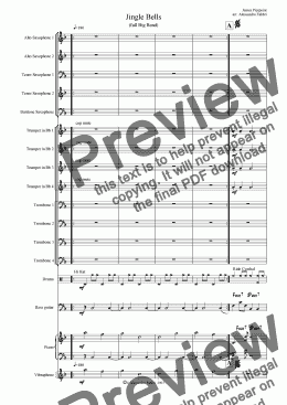 page one of Jingle Bells - Full Big Band