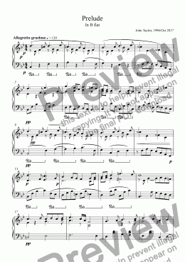 page one of Preludes in B flat and G minor