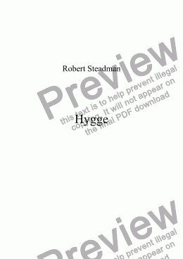 page one of Hygge