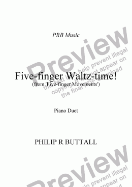 page one of Five-finger Waltz-time!