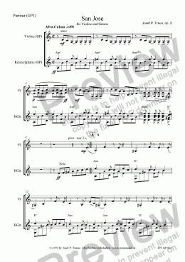 page one of San Jose (GKM/Score & Parts)