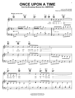 page one of Once Upon A Time (Piano, Vocal & Guitar Chords (Right-Hand Melody))