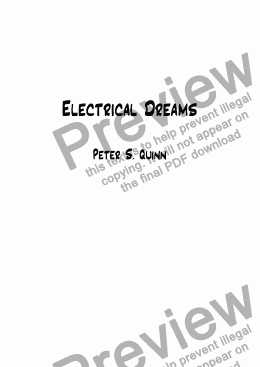 page one of Electrical Dreams