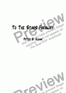 page one of To The Stars Faraway