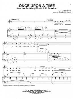 page one of Once Upon A Time (Piano & Vocal)