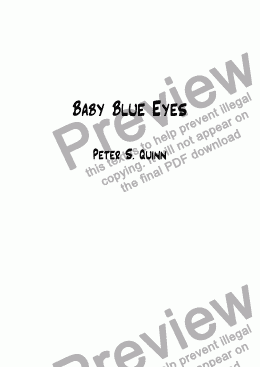 page one of Baby Blue Eyes
