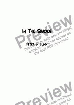 page one of In The Shades