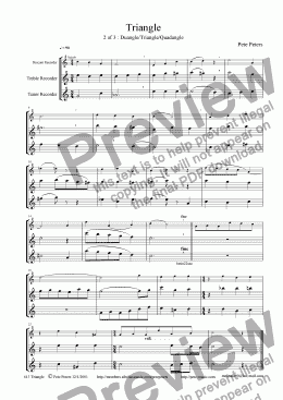 page one of Triangle TRIO (2 of 3) (Duangle/Quadangle) [rec/flute trio]