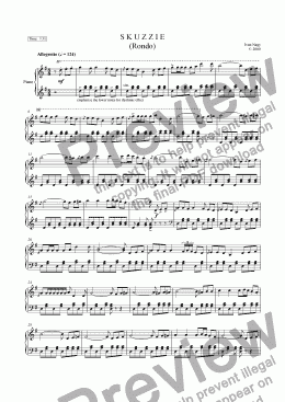 page one of SKUZZIE (Piano)