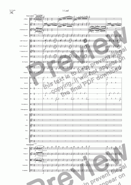 page one of Olympia (3rd Movement)