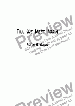 page one of Till We Meet Again