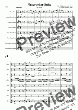 page one of Nutcracker Suite